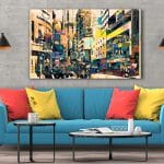Tablou Canvas Abstract Art of Cityscape
