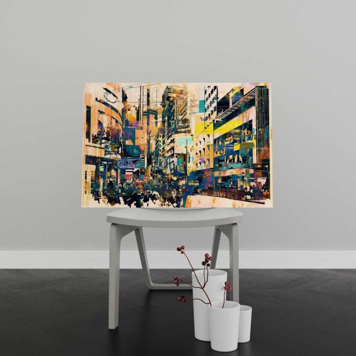 Tablou Canvas Abstract Art of Cityscape