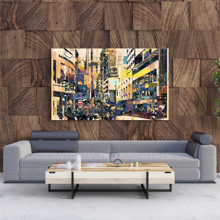 Tablou Canvas Abstract Art of Cityscape