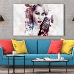 Tablou Canvas Abstract Girl Painted