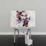 Tablou Canvas Abstract Girl Painted