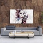 Tablou Canvas Abstract Girl Painted