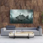 Tablou Canvas Artistic Fish with Woman Fishing