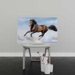 Tablou Canvas Bay Horse in Snow