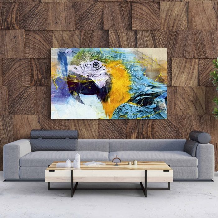 Tablou Canvas Blue Parrot