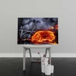 Tablou Canvas Car on Fire