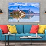Tablou Canvas Castle and Mountains