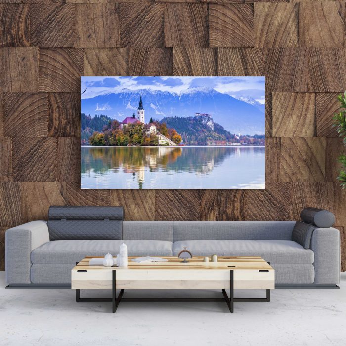 Tablou Canvas Castle and Mountains