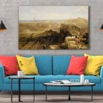 Tablou Canvas Edinburgh from the Castle by David Roberts