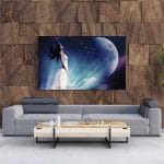 Tablou Canvas Femeie, Stele, Lună
