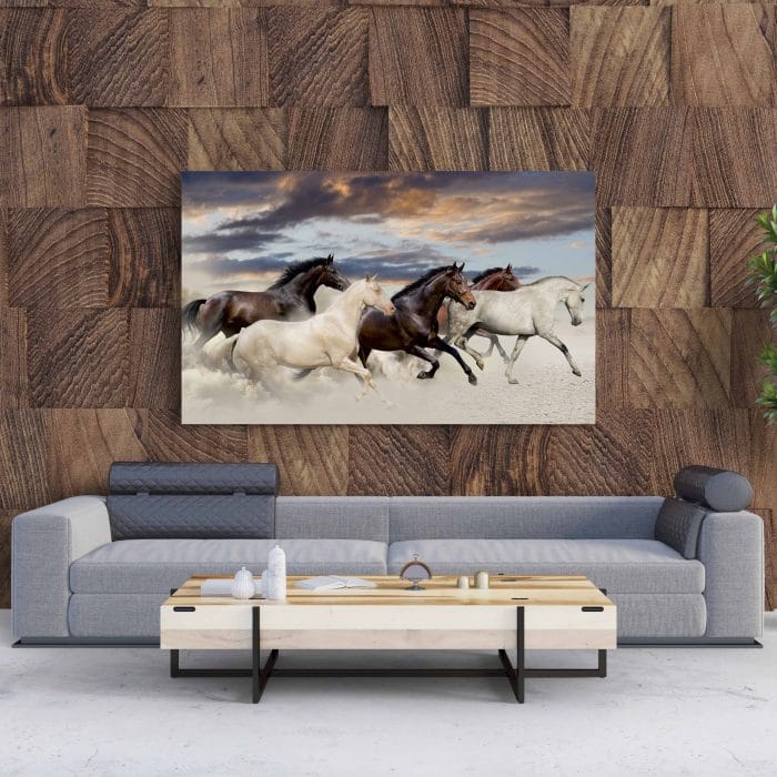 Tablou Canvas Five Horse Run