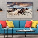 Tablou Canvas Five Horse Run