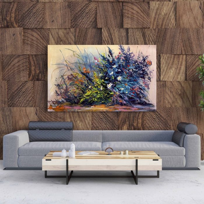 Tablou Canvas Flori Pictate