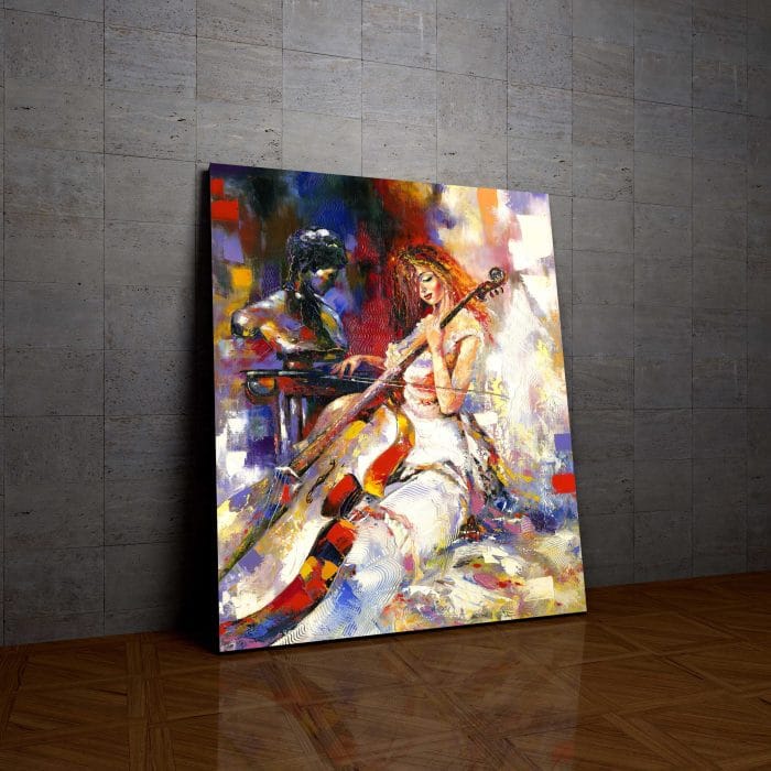Tablou Canvas Girl and a Violoncello