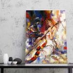 Tablou Canvas Girl and a Violoncello
