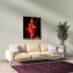 Tablou Canvas Girl on Fire