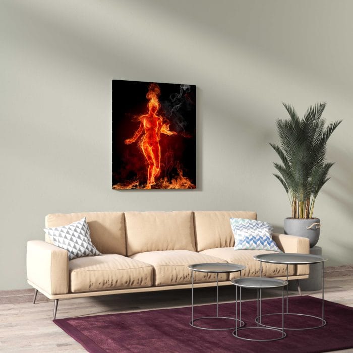 Tablou Canvas Girl on Fire