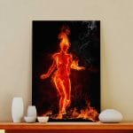 Tablou Canvas Girl on Fire