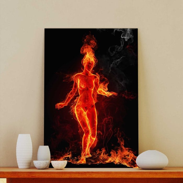 Tablou Canvas Girl on Fire
