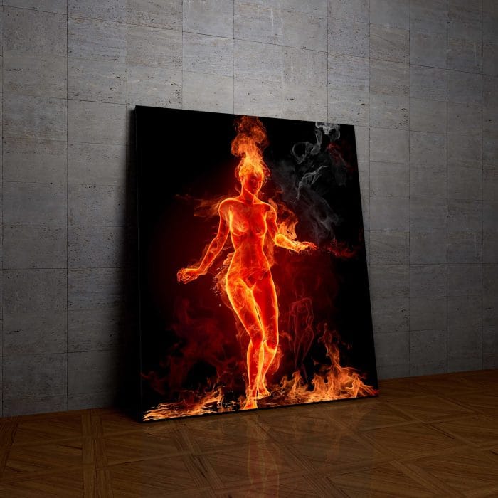 Tablou Canvas Girl on Fire