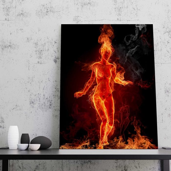 Tablou Canvas Girl on Fire