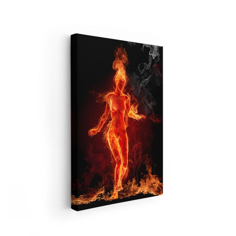 Tablou Canvas Girl on Fire