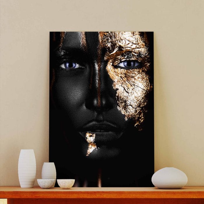 Tablou Canvas Gold Face
