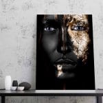 Tablou Canvas Gold Face