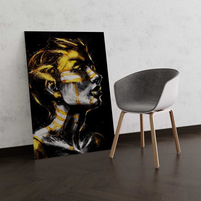 Tablou Canvas Gold Pattern on Face
