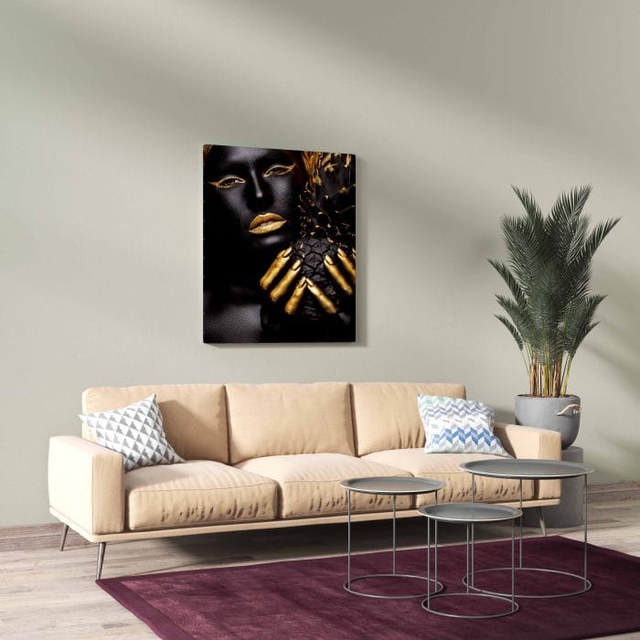 Tablou Canvas Gold Pineapple