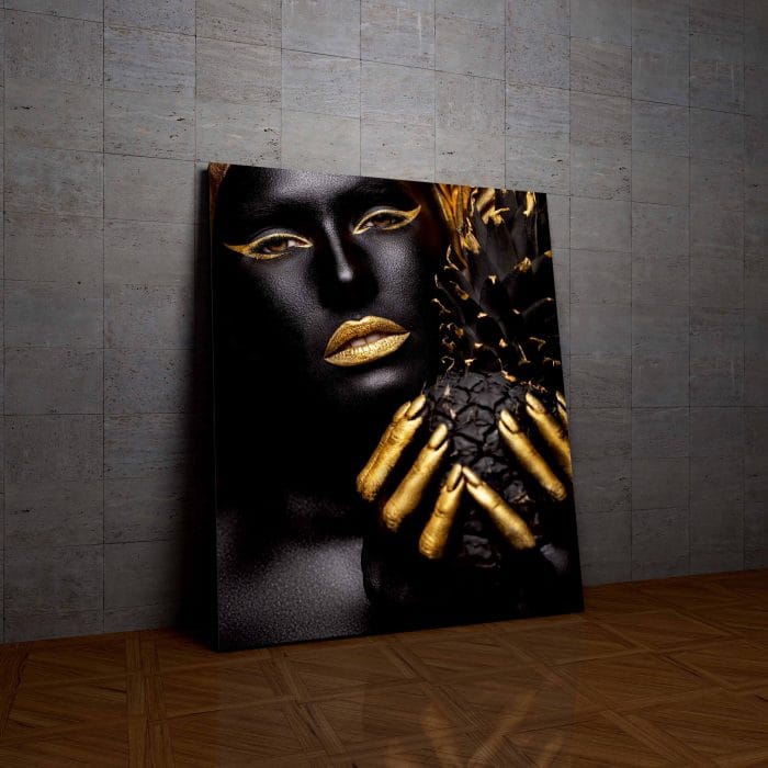 Tablou Canvas Gold Pineapple