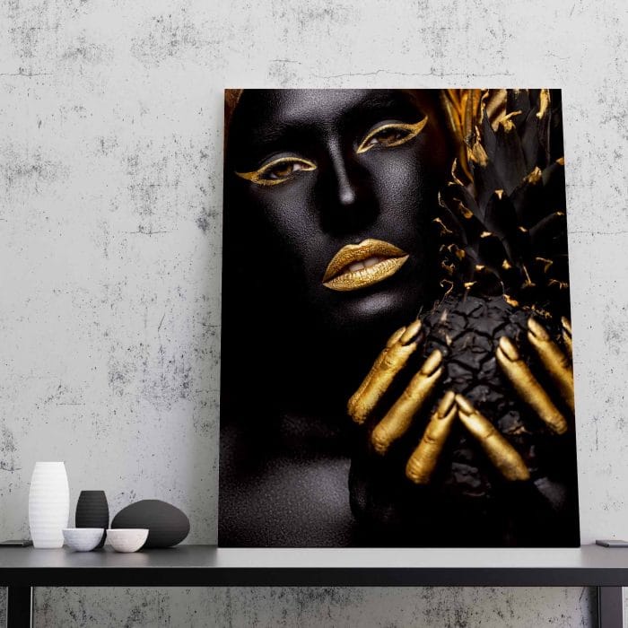 Tablou Canvas Gold Pineapple