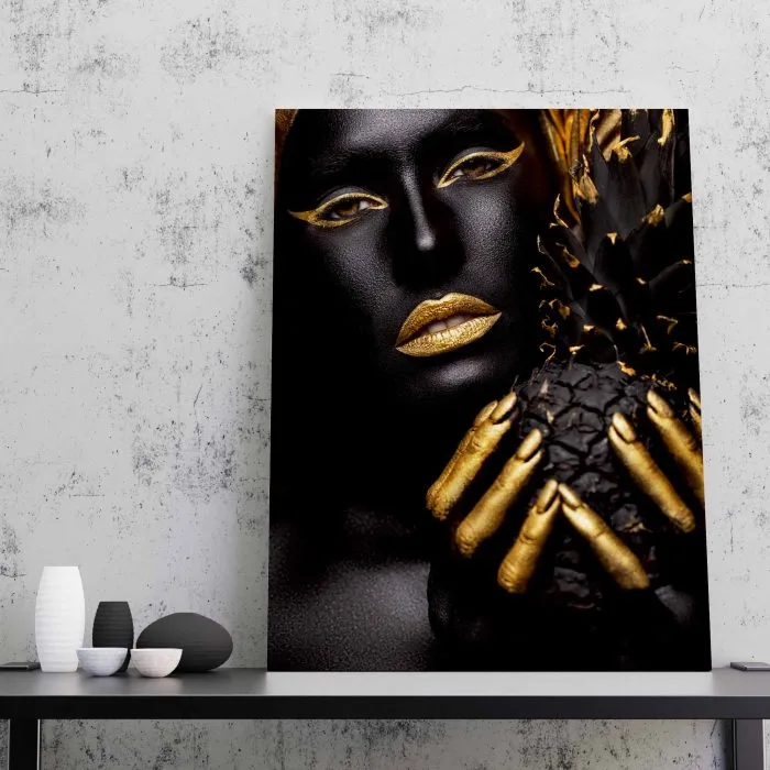 Tablou Canvas Gold Pineapple
