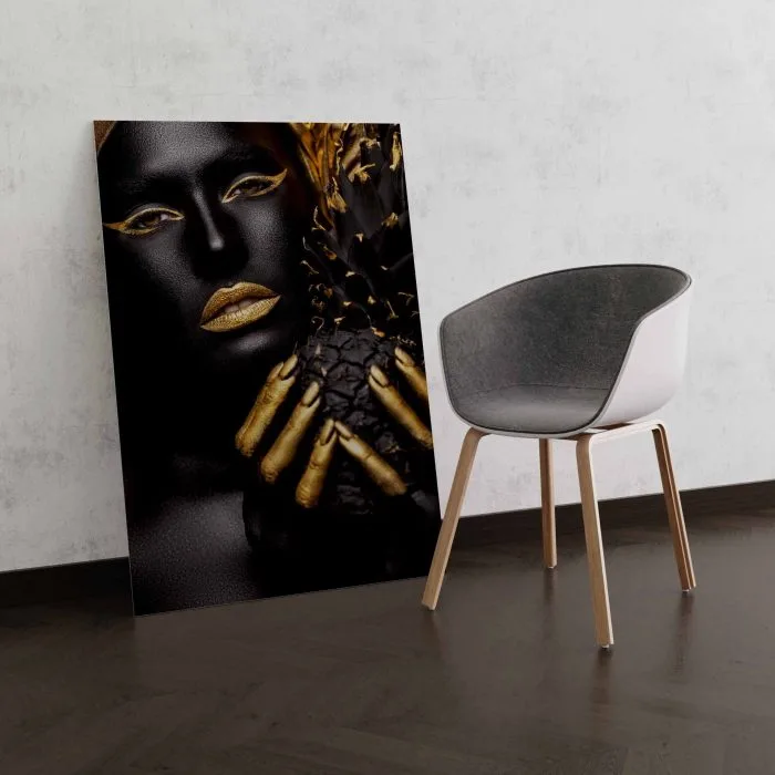 Tablou Canvas Gold Pineapple