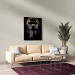Tablou Canvas Golden Lips