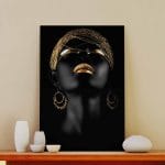 Tablou Canvas Golden Lips