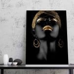 Tablou Canvas Golden Lips
