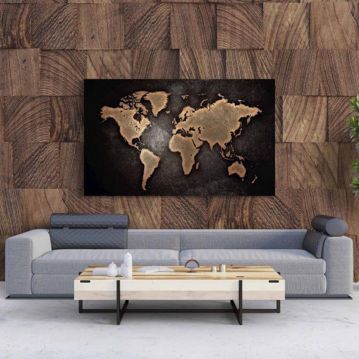 Tablou Canvas Harta Lumii Abstract