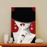 Tablou Canvas Haute Chapeau Rouge I