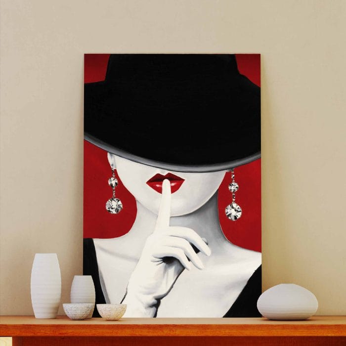 Tablou Canvas Haute Chapeau Rouge I
