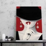 Tablou Canvas Haute Chapeau Rouge I
