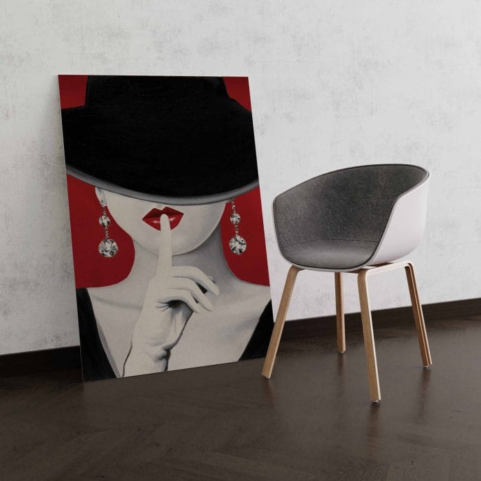 Tablou Canvas Haute Chapeau Rouge I