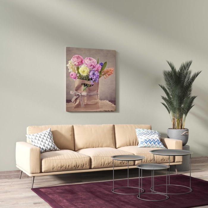 Tablou Canvas Hyacinths and Ranunculus Flowers