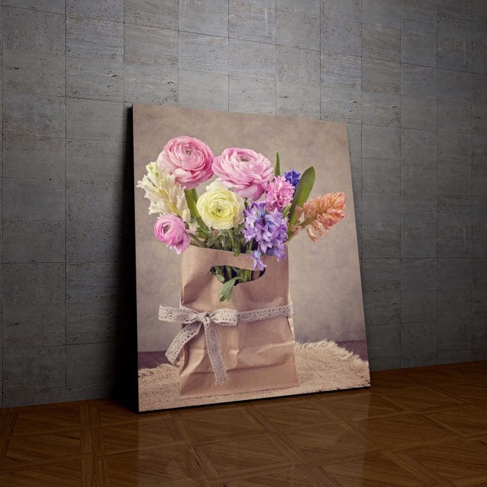 Tablou Canvas Hyacinths and Ranunculus Flowers
