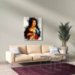 Tablou Canvas Lady with an Ermine