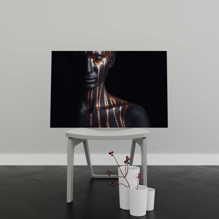 Tablou Canvas Leaking Gold Paint