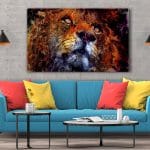 Tablou Canvas Lion Sauvage