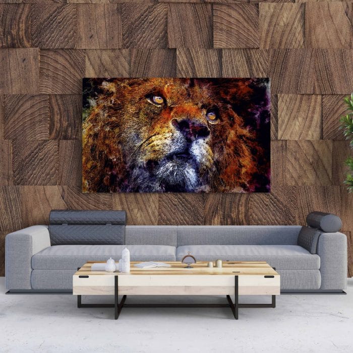 Tablou Canvas Lion Sauvage