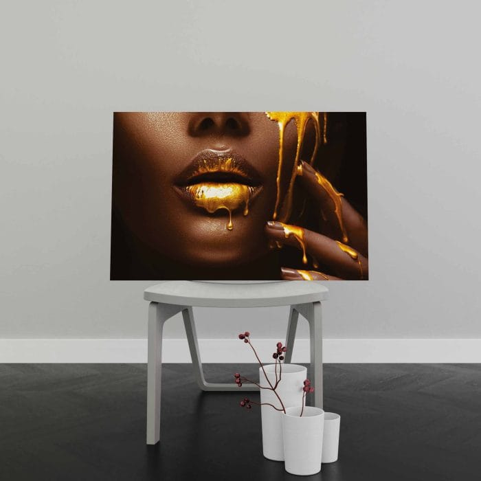 Tablou Canvas Liquid Gold