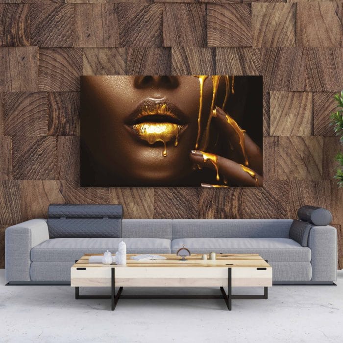 Tablou Canvas Liquid Gold